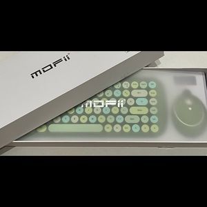 mofii green candy wireless keyboard + mouse
